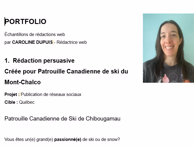 Image de mon portfolio